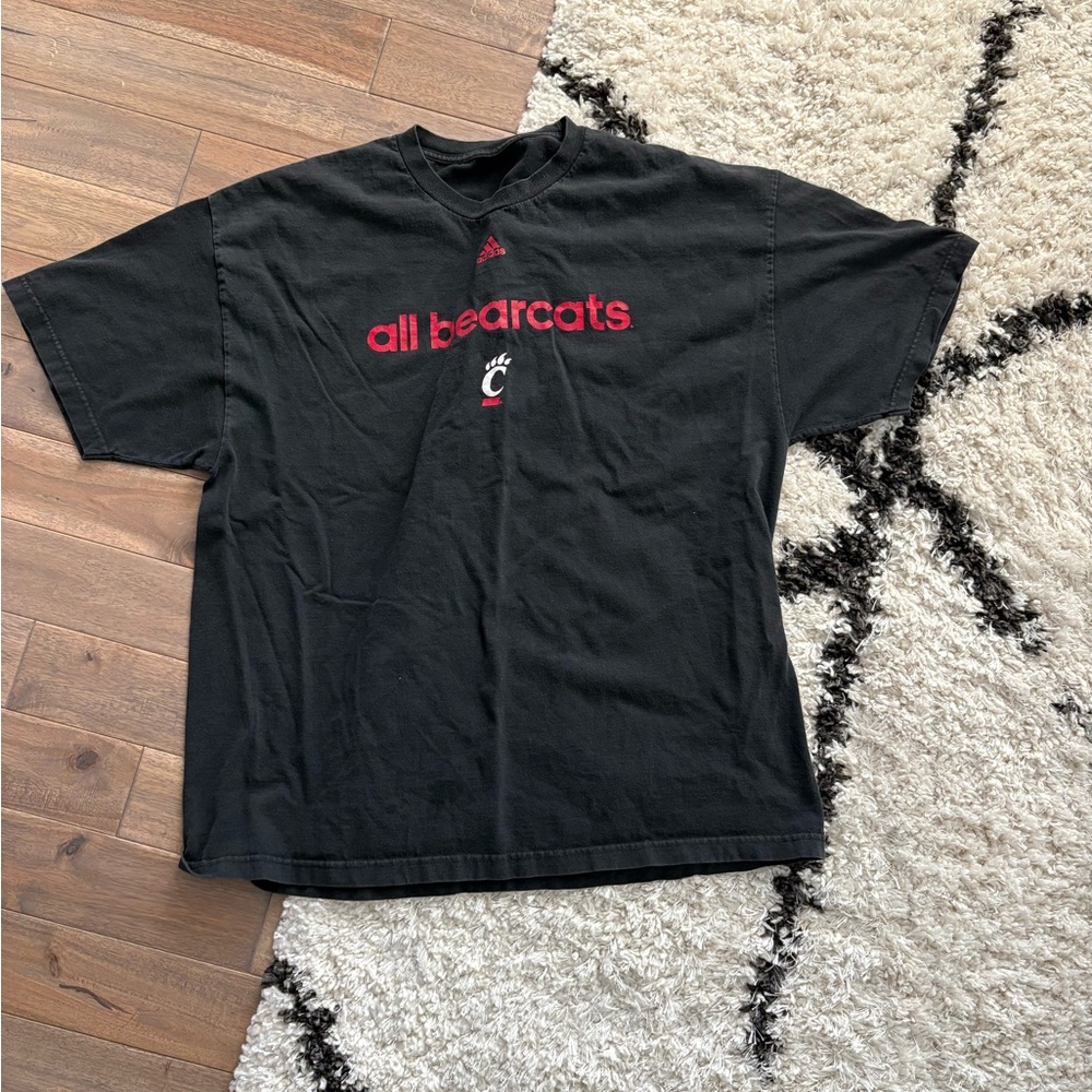 Black Adidas Bearcats Men's T-Shirt